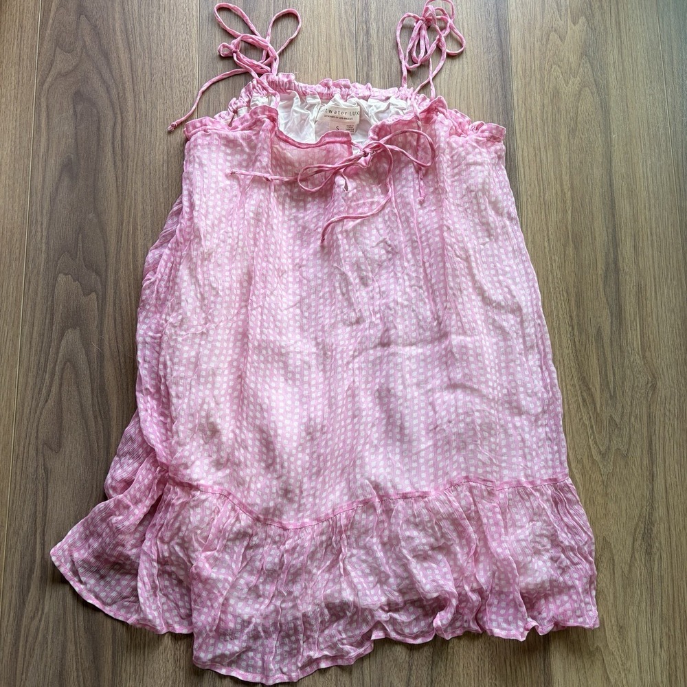 Saltwater Luxe New With Tags Chiffon Tank Dress Pink Size Small NWOT